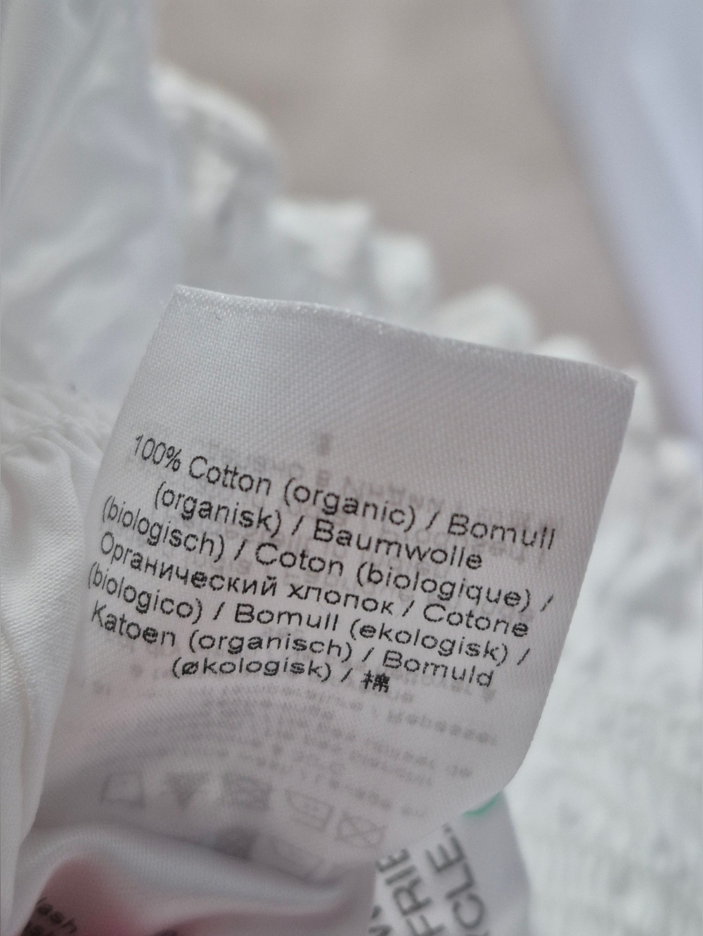 GANNI Cotton Poplin Smocked Top, US 0, White - Picture 5 of 10